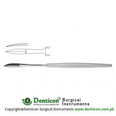 Fomon Rhinoplastic Knife Stainless Steel, 16.5 cm - 6 1/2"